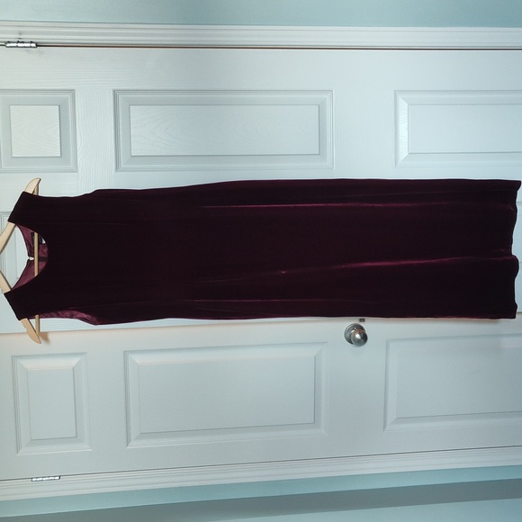 Ruby red velvet holiday party dress US 6 - Picture 3 of 8